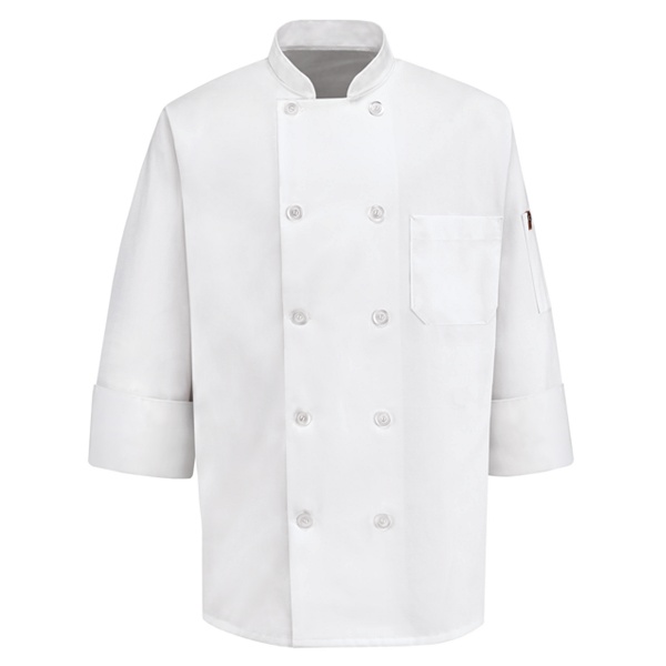 Ten Pearl Button Chef Coat - 0415
